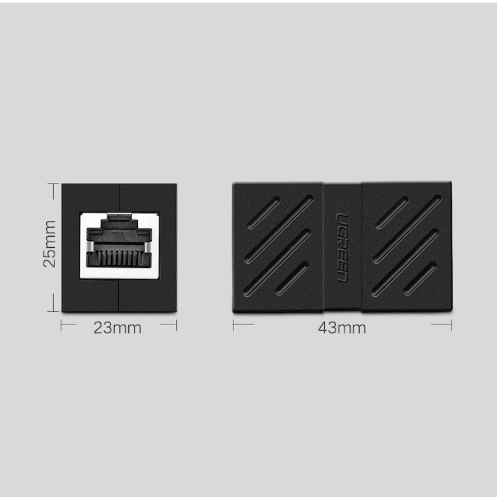 Image du produit Ugreen Raccord Ethernet RJ45 CAT6 10 Gbit/s (Raccord réseau)