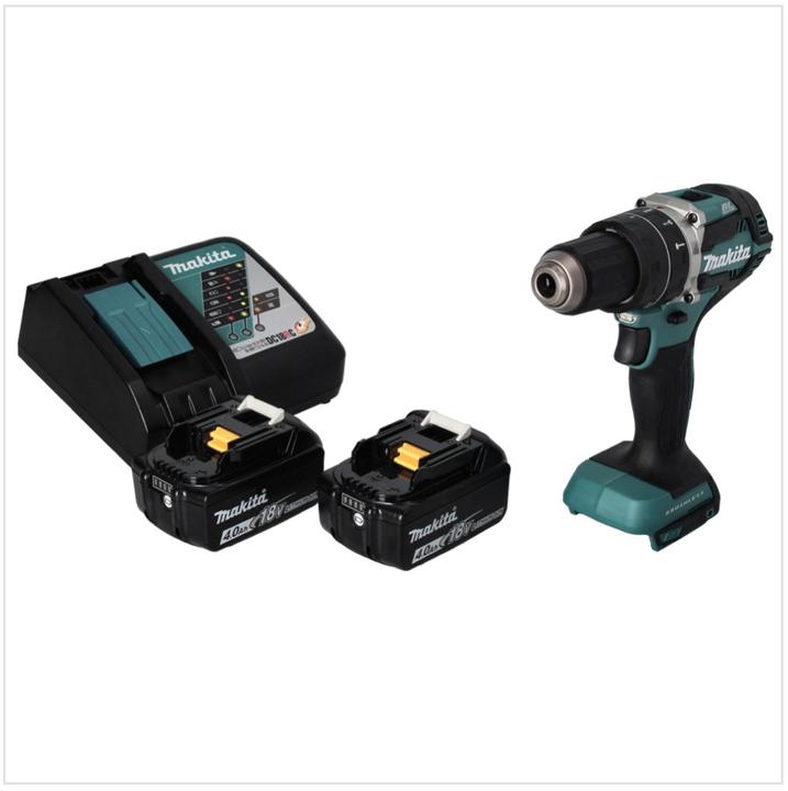 Produktbild Makita DHP 484 RM Akku Schlagbohrschrauber 18 V 54 Nm Brushless + 2x Akku 4,0 Ah + Ladegerät (Akkubetrieb)