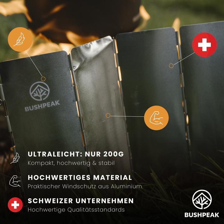 Actual product image Bushpeak Foldable windbreak - Storm Stopper