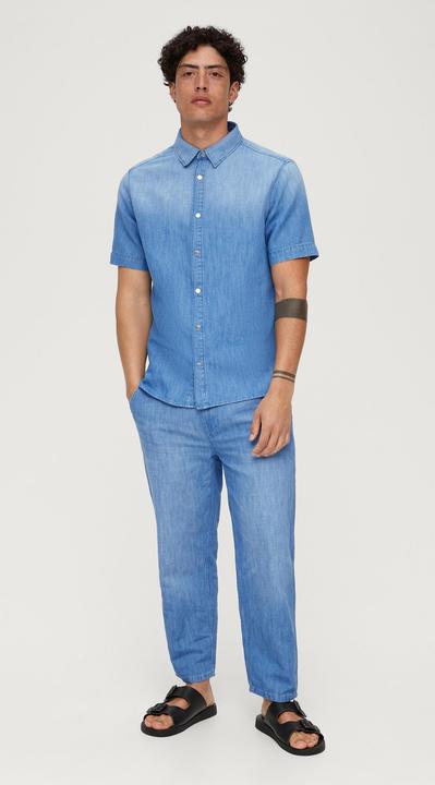 Produktbild s.Oliver Hemd Slim: Hemd aus Leinenmix (XXL)