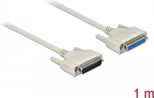 Actual product image Delock Serial cable D-Sub 25 male to female 1 m (1 m, VGA)
