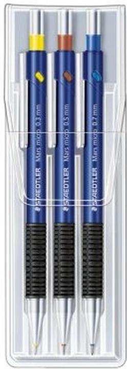 Produktbild Staedtler Druckbleistift Mars micro sort. 3ST (0.70 mm, HB, 3 x)