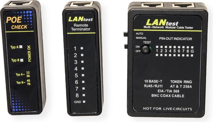 Immagine prodotto Value Cavo LANtest e tester PoE