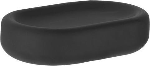 Actual product image Gessi Goccia soap holder stand version, dish in GRES black, 38026