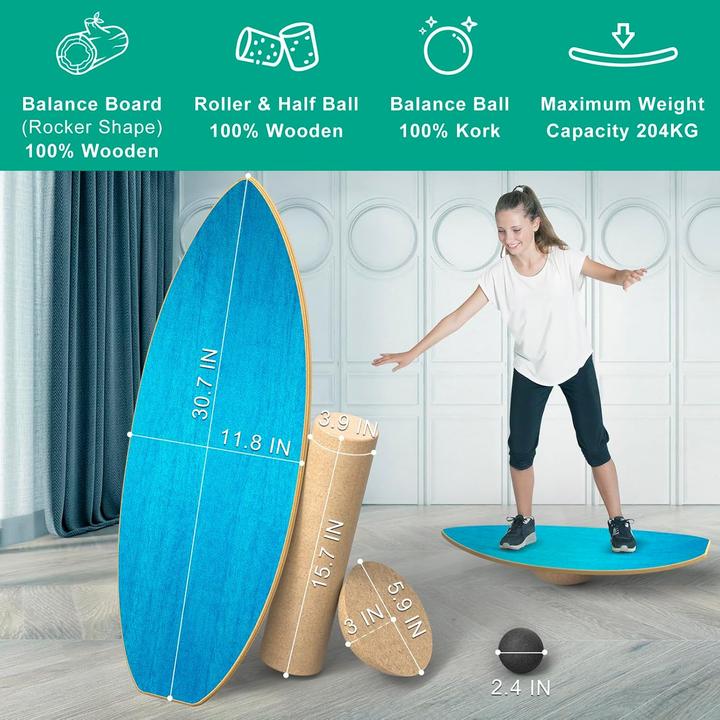 Image du produit Healfith Balance Board Set für Gleichgewichtstraining
