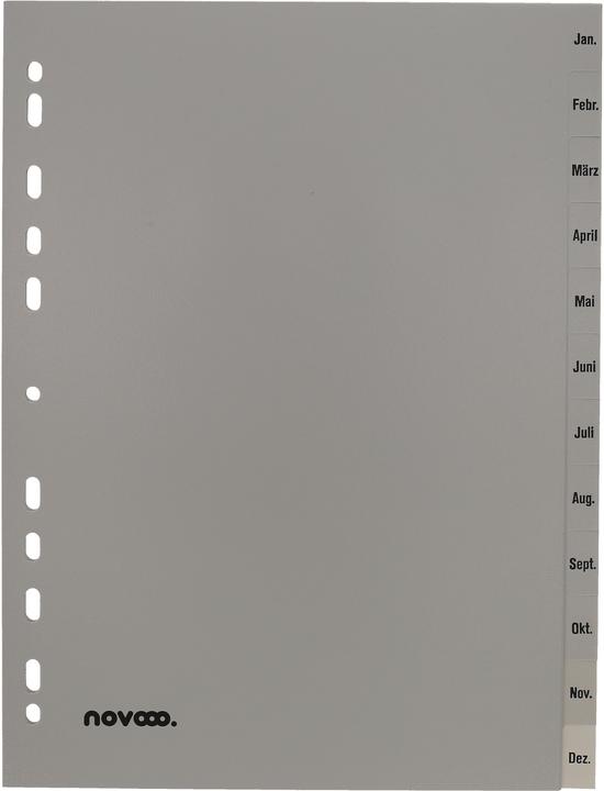 Produktbild Novooo Register PP grau A4