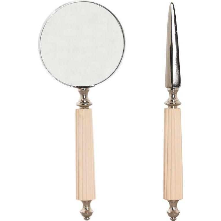 Esprit, Lente d'ingrandimento, Lupe Home Kristall Stahl Knochen 8 x 8 x 30 cm