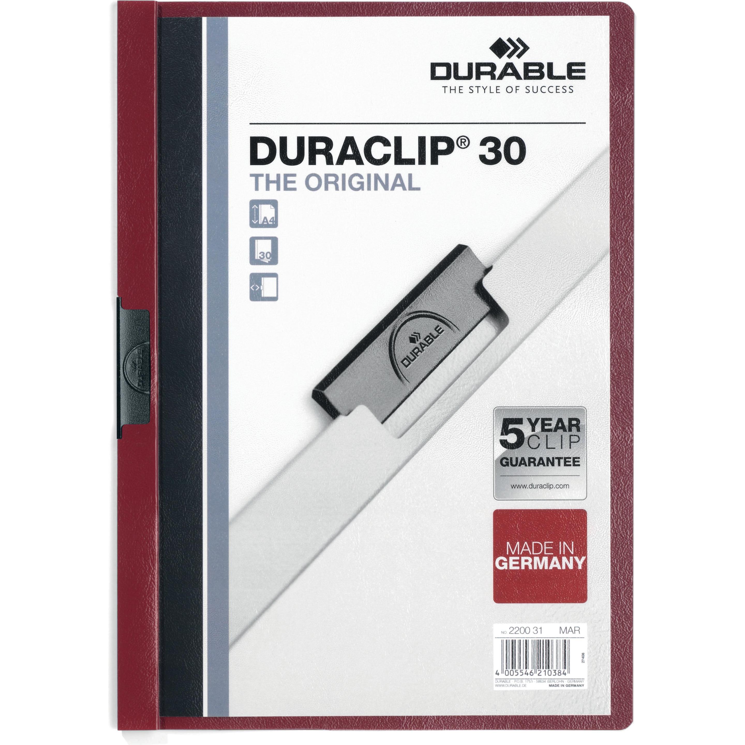 Durable, Mappe, Klemmhefter DURACLIP 30 (A4, 1 x)