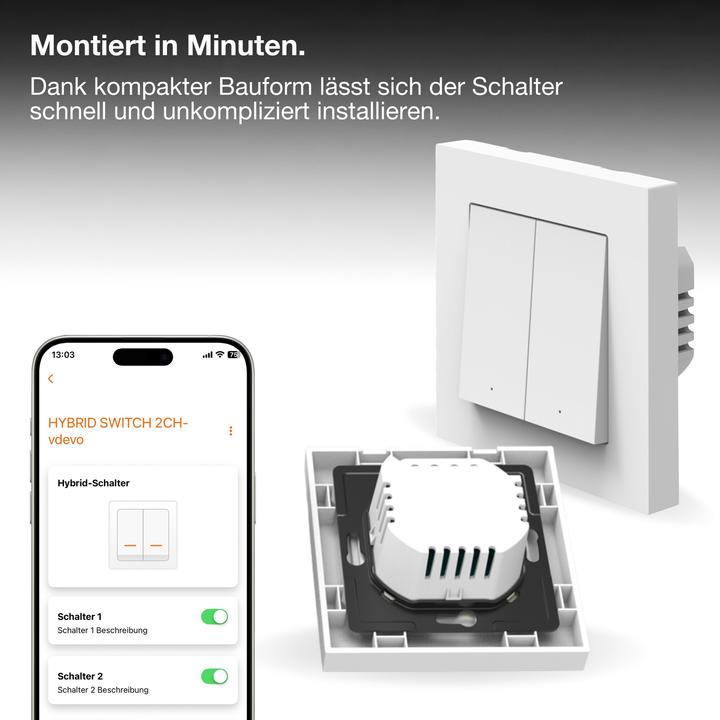Immagine prodotto Osram SMART+ WIFI MATTER WALL SWITCH 2 Channel