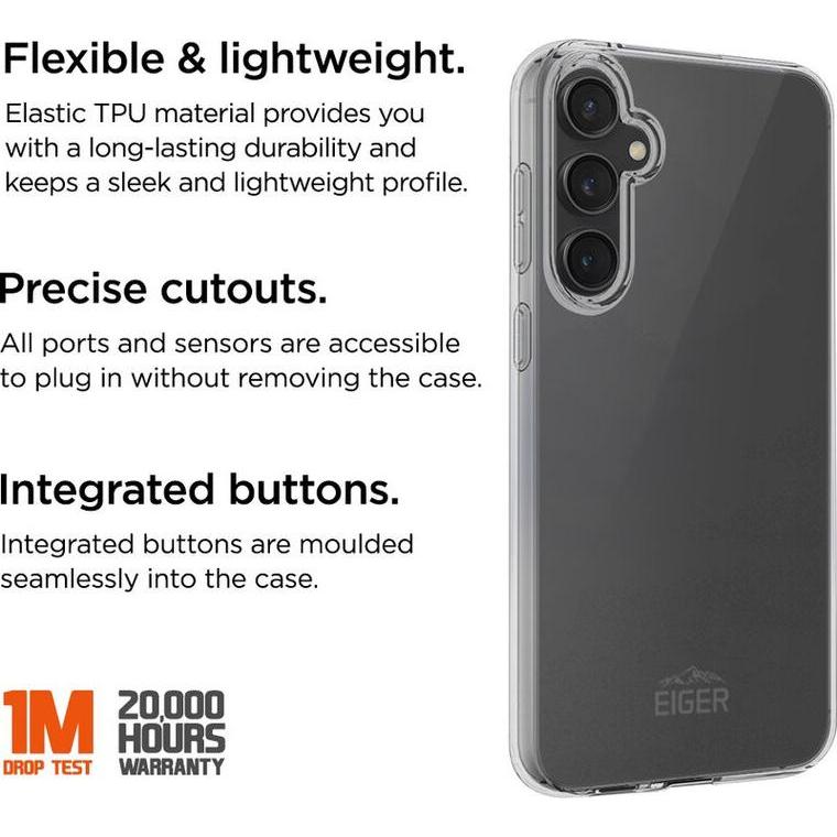 Thumbnail - Eiger Grip Case (Samsung Galaxy S24+), Smartphone Hülle, Transparent