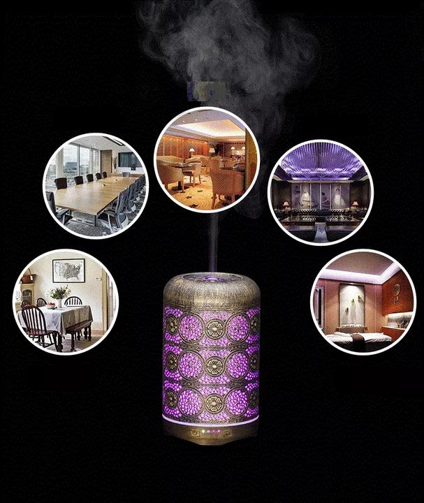Image du produit Esmée Orientalischer Luftbefeuchter Aroma Öl Diffuser mit LED Beleuchtung (200 ml)