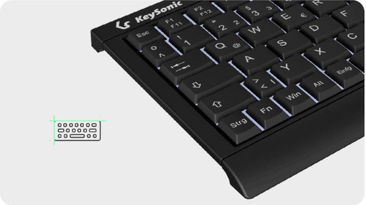 Actual product image KeySonic KSK-3011ELC (EN) (DE, Cable)