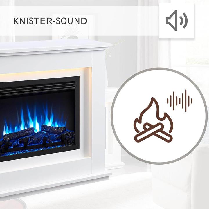 Actual product image Richen Baldur electric fireplace, app control, without glass cover plate