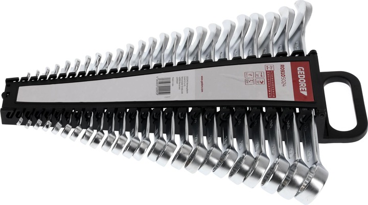 Actual product image Gedore Red Combination spanner set (32 mm, 6 mm, 7 mm, 8 mm, 9 mm, 10 mm, 11 mm, 12 mm, 13 mm, 14 mm, 15 mm, 16 mm, 17 mm, 18 mm, 19 mm, 20 mm, 21 mm, 22 mm, 23 mm, 24 mm, 26 mm, 27 mm, 28 mm, 30 mm)
