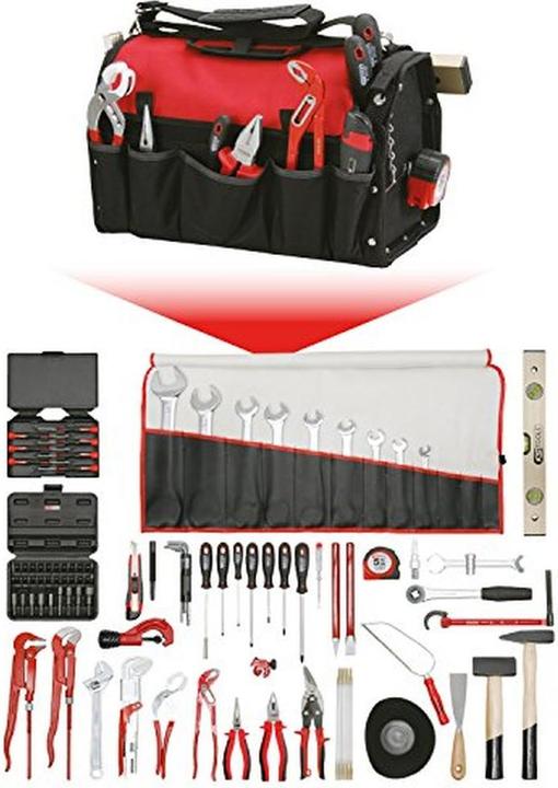 Immagine prodotto KS Tools Set di utensili sanitari premium, 126 parti, Acciaio al cromo vanadio finissimo (126 pezzi)