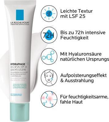 Actual product image La Roche Posay Hydraphase HA UV (40 ml, Day cream, SPF 25)