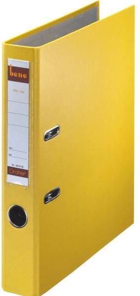 Produktbild Leitz Ordner No.1, PP-kaschiert, Einsteckrückenschild, A4, 52 mm, gelb 1 (A4, 52 mm, 1 Stk.)