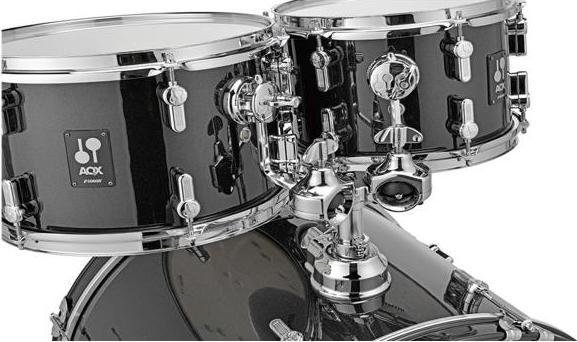 Actual product image Sonor AQX Studio Set Bundle - Black Midnight Sparkle