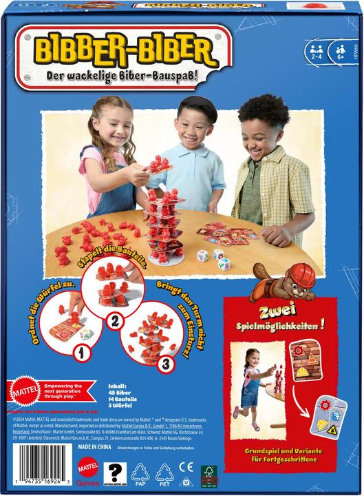 Actual product image Mattel Games Beaver building fun (German, Multilingual, 2 - 6 Players)