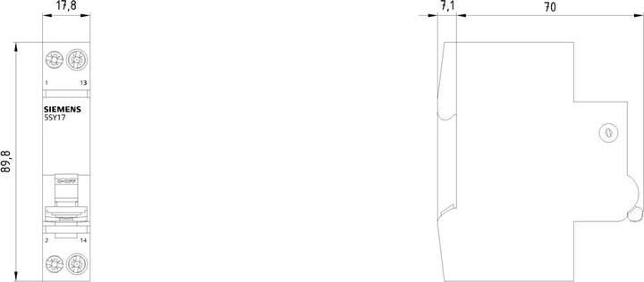 Immagine prodotto Siemens 5SY1706-2 Interruttore automatico 6A AC 230V