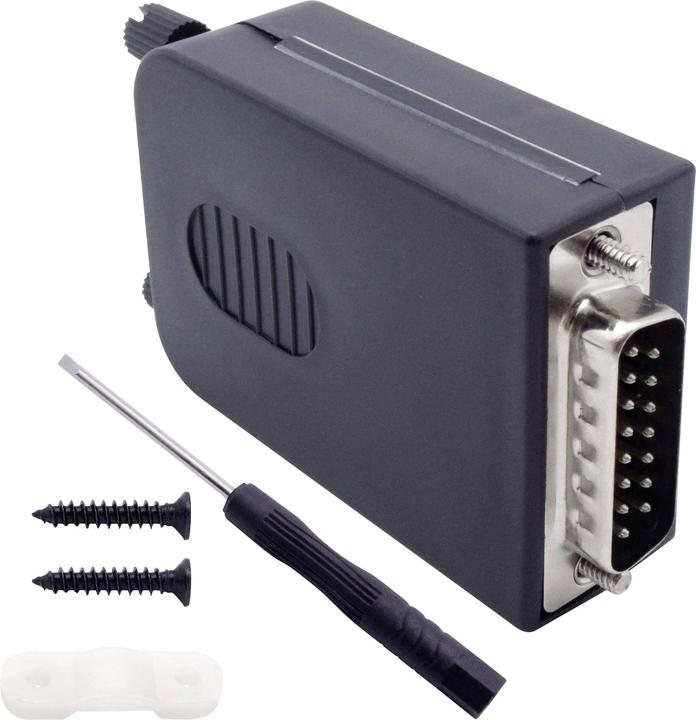 Image du produit Tru Components Connecteur modulaire D-Sub intégré à 15 pôles avec vis de verrouillage et boîtier