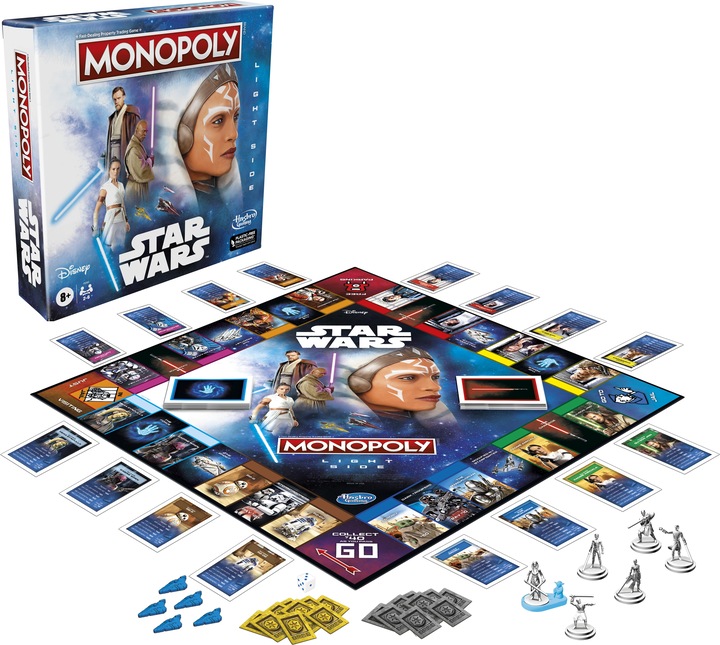 Productafbeelding Monopoly Star Wars Light Side Edition Bordspel, Star Wars Jedi-spel voor 2-6 spelers, Spel voor K (Duits)