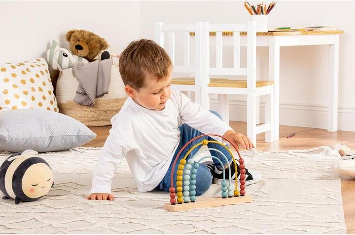 Actual product image Pinolino Abacus-Rainbow Ruby Rake Frame (Multilingual)