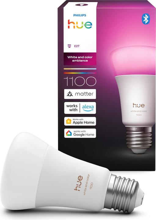 Image du produit Philips Hue A60 - A60 pre - 1100 - 1-pak (E27, 8.10 W, 1100 lm, 1 x, D)