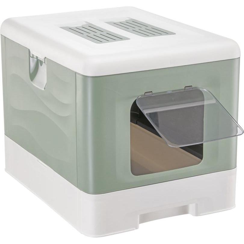 Ferplast SAHARA TOILET GREEN kuweta dla kota (Lettiera per gatti aperta), Lettiera per gatti