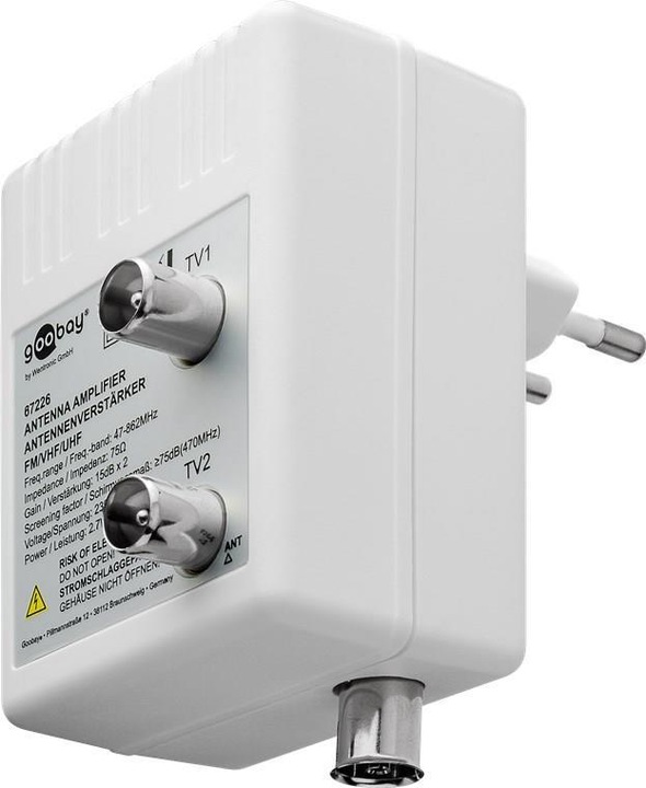Image du produit Goobay Amplificateur d'antenne à deux appareils (Amplificateur)