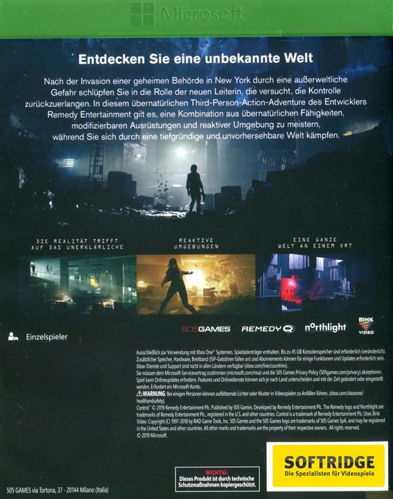 Actual product image 505 Games Control (Xbox One X, Xbox Series X, Multilingual)