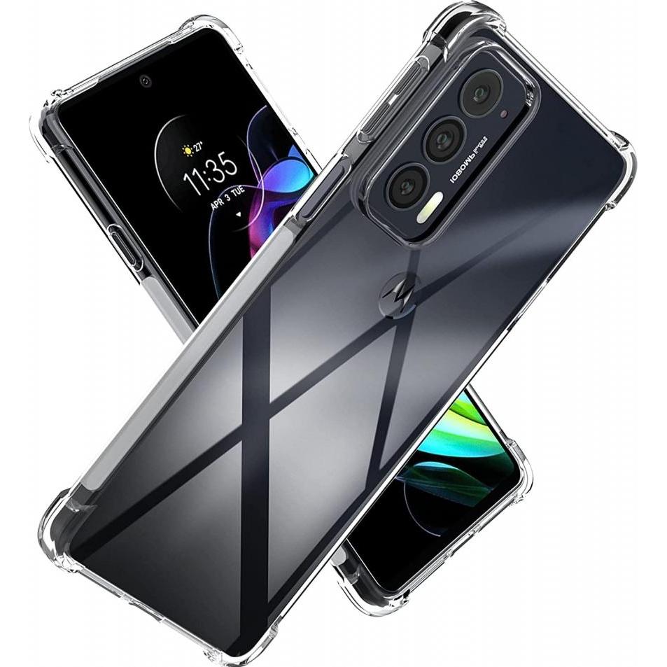 Thumbnail - Screenguard Motorola Edge 20 Hülle Crystal Soft Airbag Bumper (Motorola Edge 20), Smartphone Hülle, Transparent