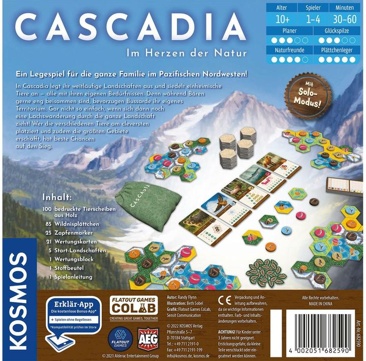 Actual product image Kosmos Familienspiel Cascadia – Im Herzen der Natur (German, 1 - 4 Players)