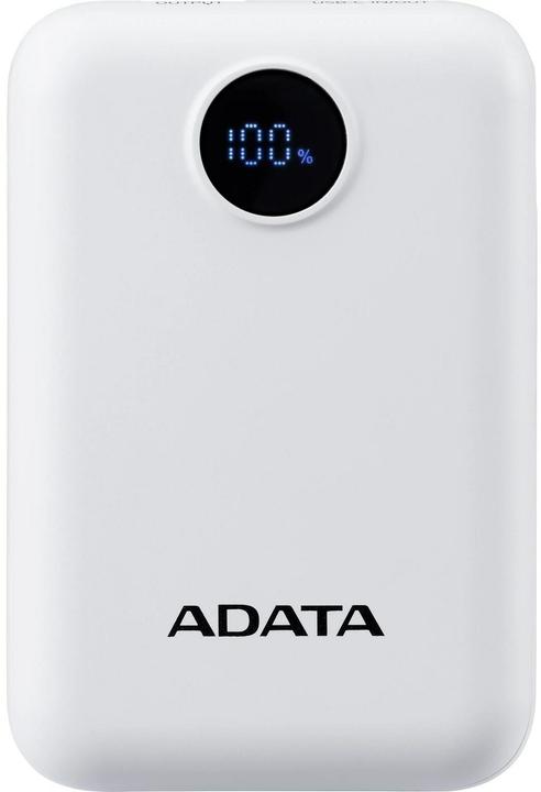 Adata Powerbank P10022-12 10000 mAh, Akkutyp: Lithium-Polymer (10000 mAh, 15 W, 37 Wh)