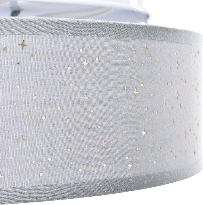 Produktbild VidaXL Deckenleuchte mit sternenförmigem Lampenschirm Grau Ø 30 cm Stoff E27 (GU10)