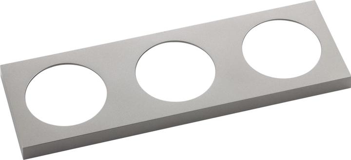Actual product image Berker Integro Pure socket outlet frame 3-gang, KS stainless steel effect lacquered