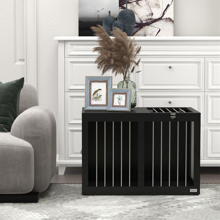 Actual product image Swisshandel24 Dog cage for home, dog kennel, pet cage for medium sized dogs, dog box with doors, dog kennel with (Dog house)