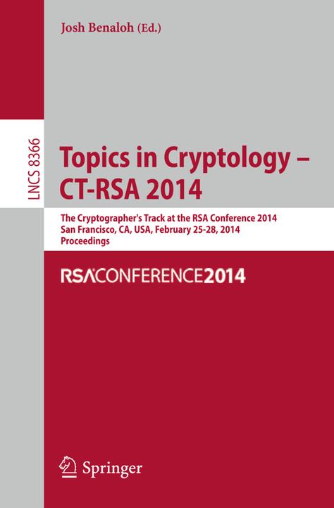 Topics in Cryptology -- CT-RSA 2014 (Englisch, 2014)