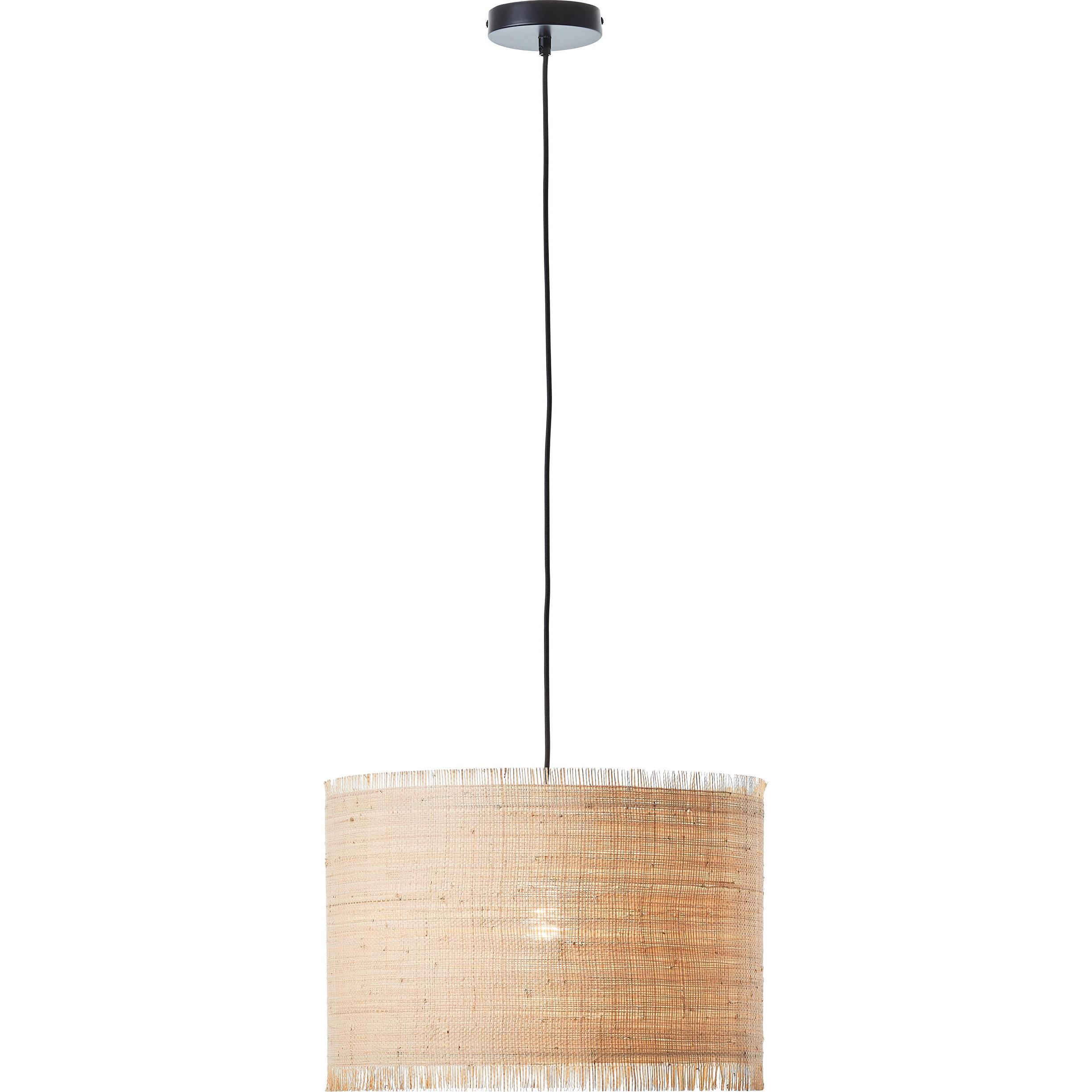 Brilliant, Pendelleuchte, Raffy Pendelleuchte 1flg natur/schwarz (E27)