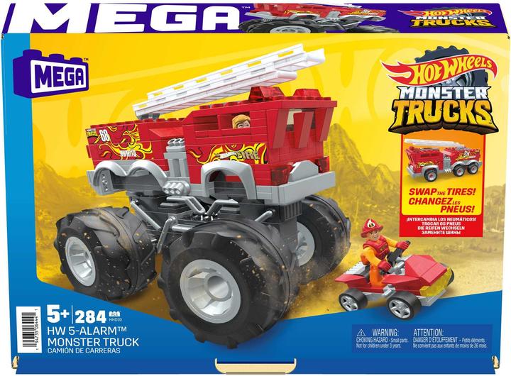 Actual product image Mega Construx MC HW 5 Alarm Monster Truck