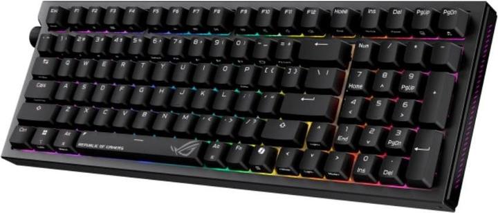 Produktbild ASUS klávesnice ROG Strix Morph 96 WL, Mechanická, Bezdrátová, US, černá (DE, Kabelgebunden, Kabellos)