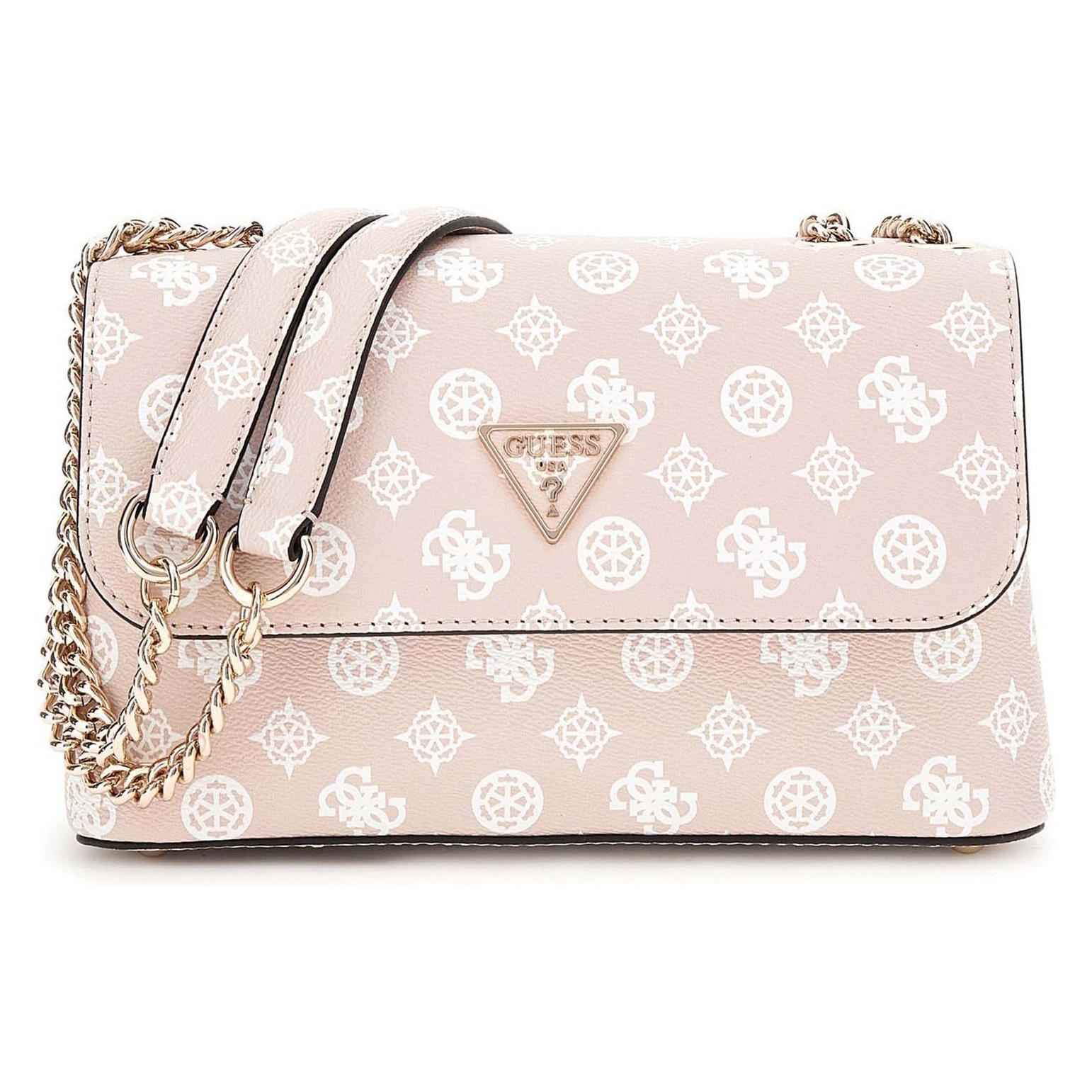 Guess, Damen, Handtasche, Eco Erica, Weiss, Rosa