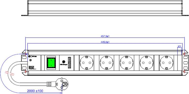 Image du produit Bachmann Bande de commerçants (8x, CEE 7/3, 2 m)