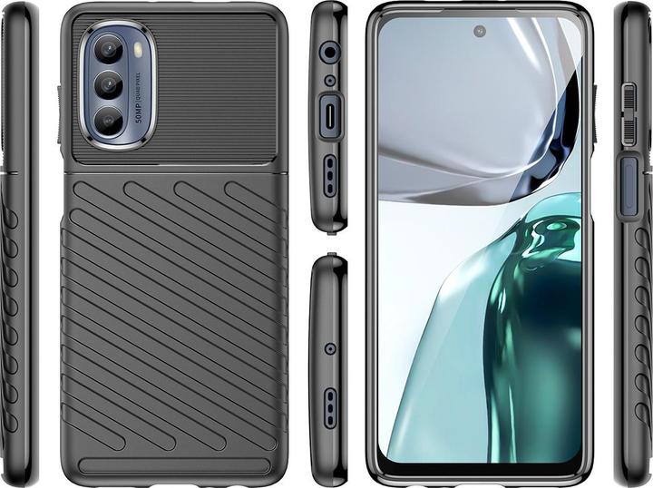 Produktbild Hurtel Thunder Case für Motorola Moto G62 5G Silikonschutzhülle schwarz (Motorola Moto G62 5G)