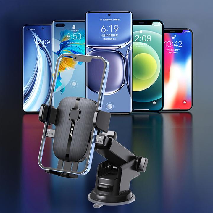 Produktbild Wekome WA-S55 K Captain Series – Mechanischer Telefonhalter für 4,7-Zoll-7,2-Zoll-Telefone (Schwarz)