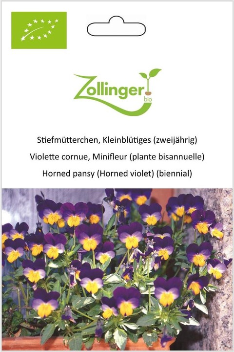 Produktbild Zollinger Bio Stiefmütterchen, Kleinblütiges (zweijährig) (Keimlinge)