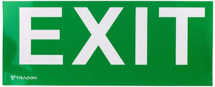 Energie-Label Tracon LED Notleuchte mit klebbare Piktogramm