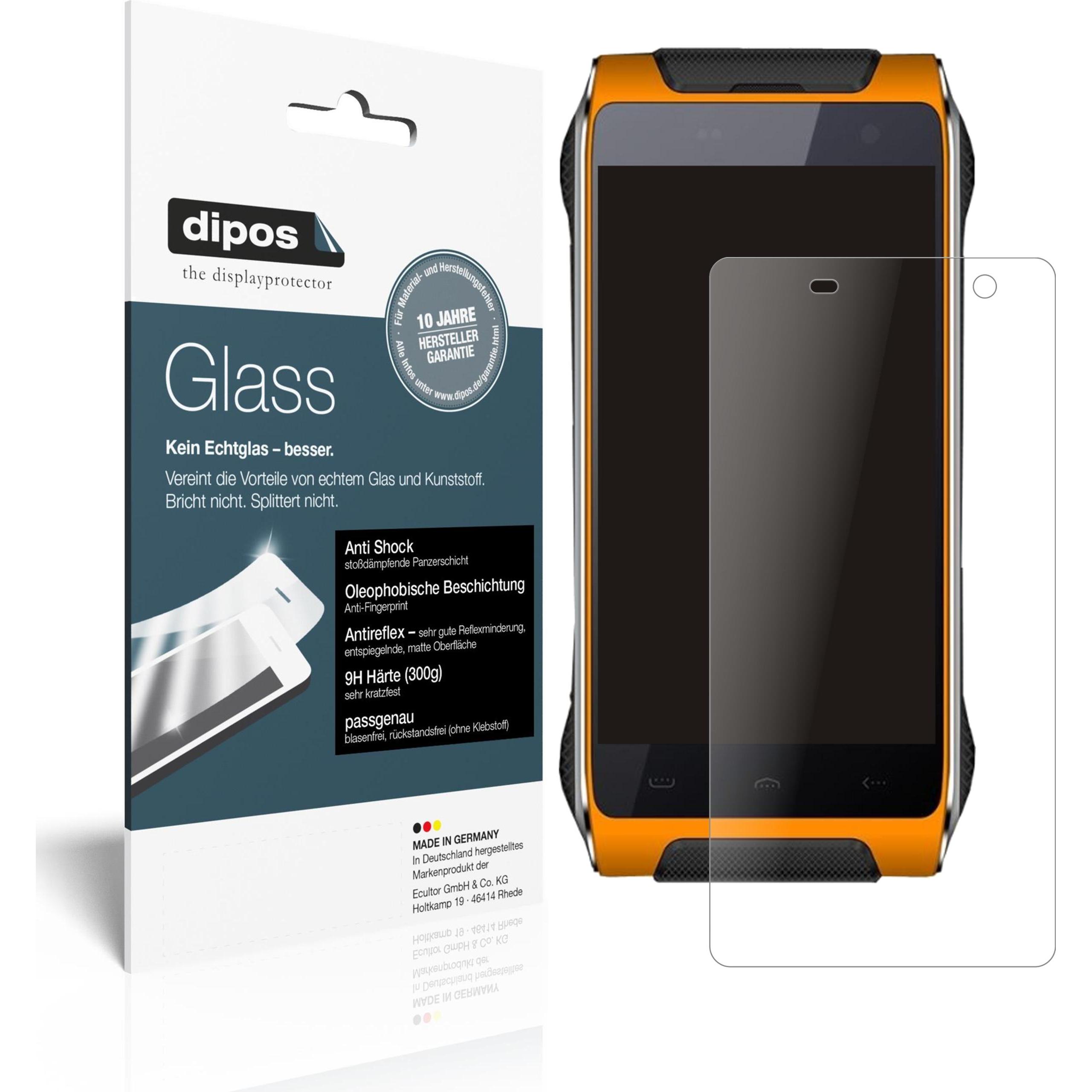 Dipos Displayschutz Anti-Shock (2 Stück, Homtom HT20 Pro), Smartphone Schutzfolie, Transparent