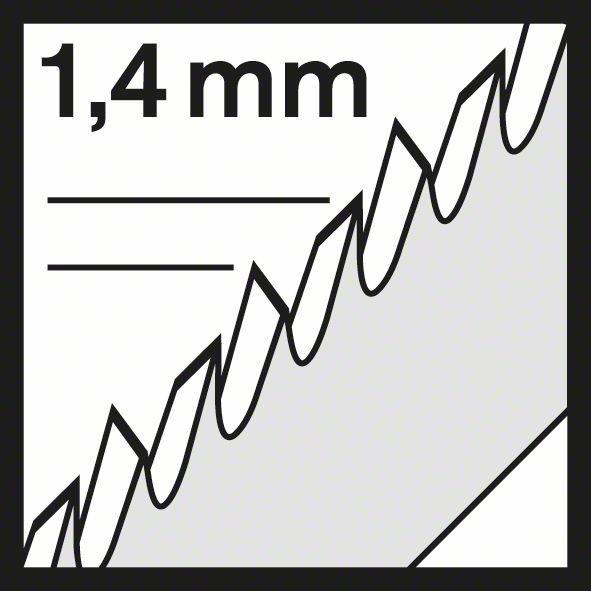 Produktbild Bosch Professional Zubehör Stichsägeblatt T 101 AOF Special for Laminate, 3er-Pack