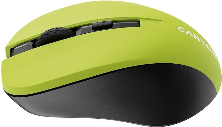 Produktbild Canyon MW-1, Wireless optical mouse USB, 800/1000/1200 dpi, yellow